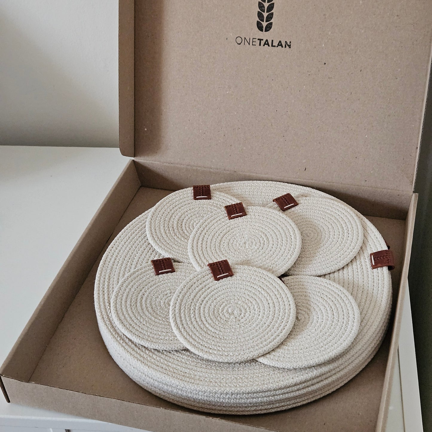 ONE TALAN - Placemats (Cotton knitted cord)