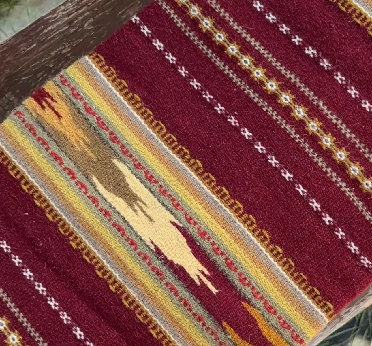 ETHNO BABAI – Hand Made Rug “Wine”