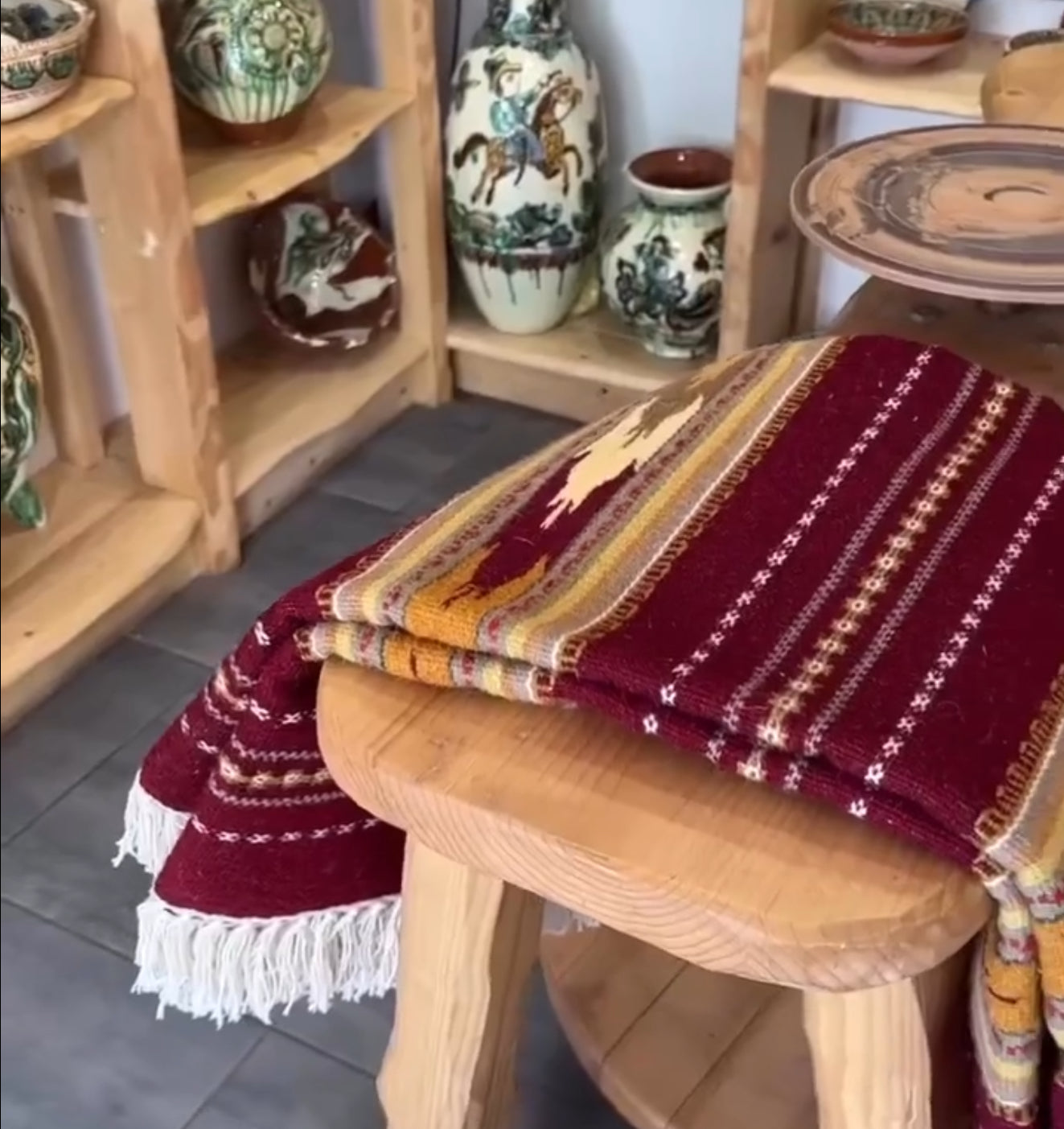 ETHNO BABAI – Hand Made Rug “Wine”