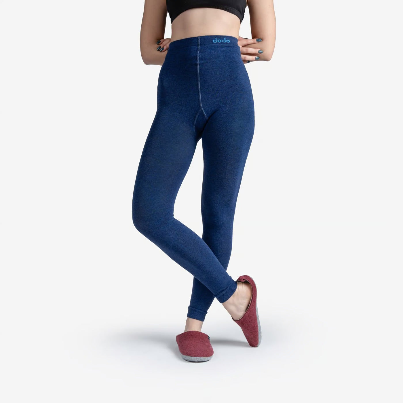 Dodo Socks – Legging en laine bleuet