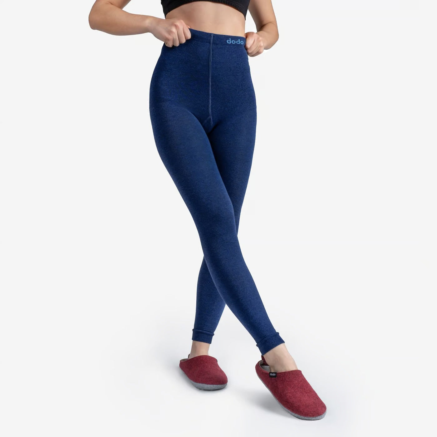 Dodo Socks – Legging en laine bleuet