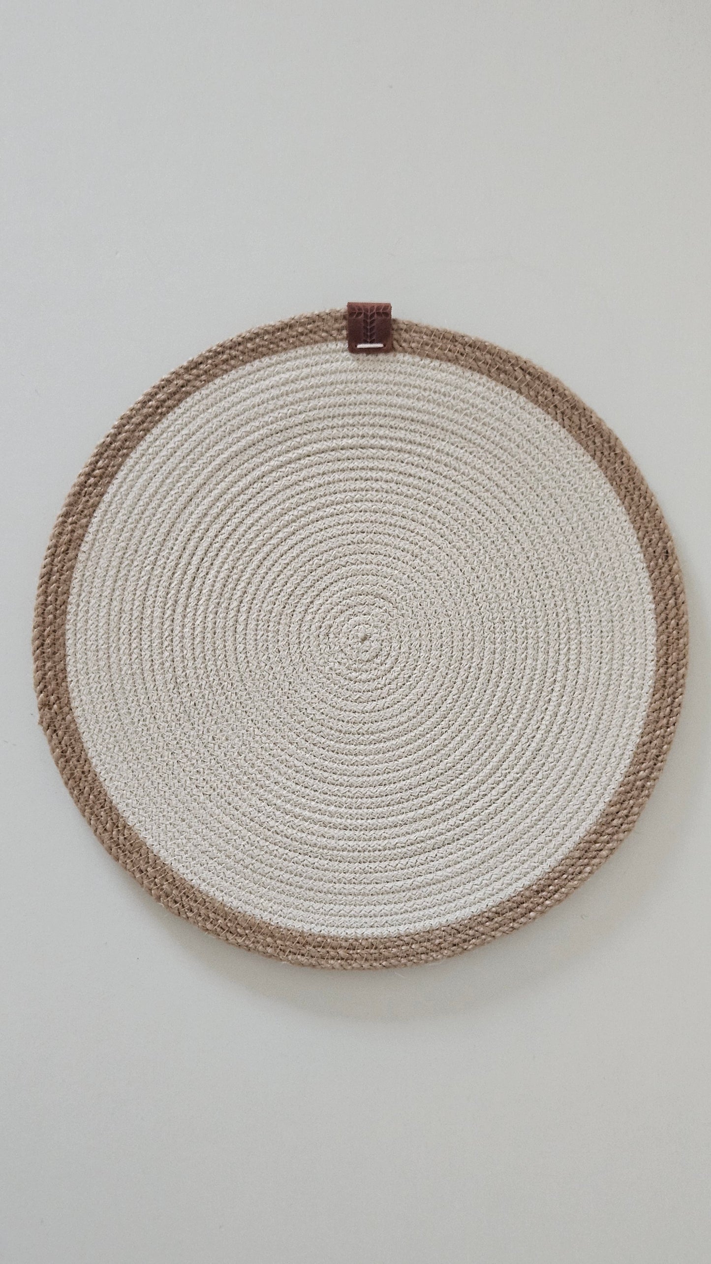 ONE TALAN - Placemats (Cotton knitted cord with jute edging)